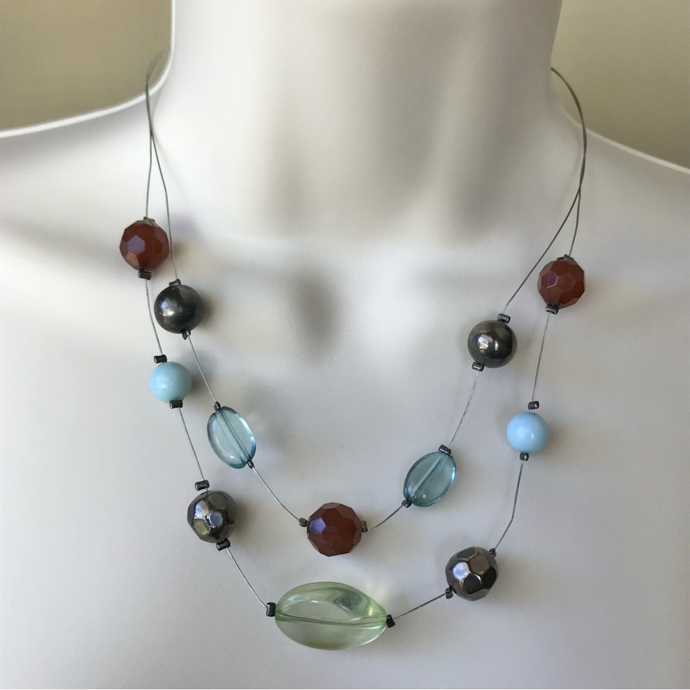 Chunky Bead Layered Necklace
